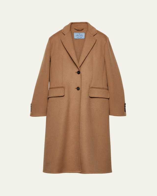 Single-Breast Cashgora Coat
